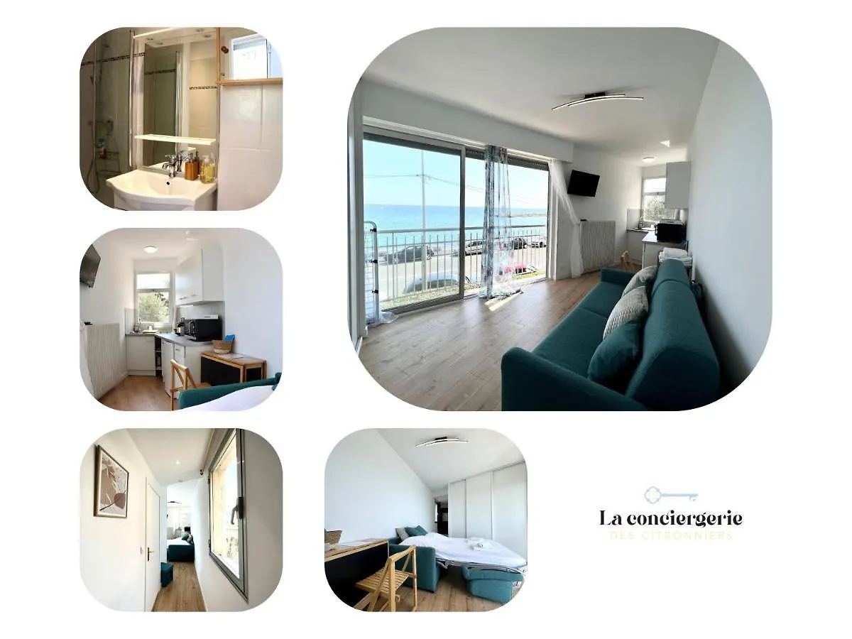 Appartement Château Saint Louis 2 Vue Mer panoramique, Plage Menton France